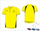 England Hockey Umpire  Men's Yellow Black Polo Shirt